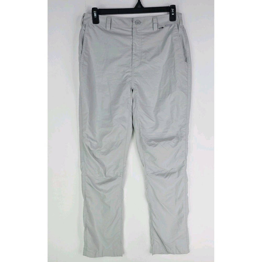 SIMMS Superlight Pants Nylon Men's 32x32 Sterling Gray SPF 50 Fishing Stretch